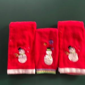 Four Piece Holiday Decorative Towels